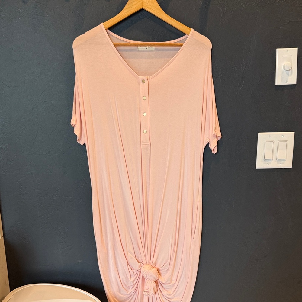 Blush Pink Maxi Dress